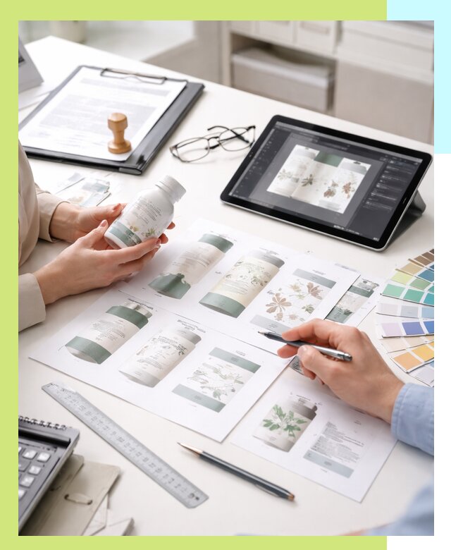 Профессиональная разработка дизайна и текста этикетки продукции в Старом Осколе